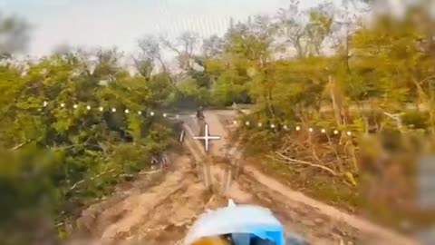 📡🏍️ Ukraine Russia War | Fiber-Optic Drone Hits Ukrainian Soldier on Motorcycle | RCF