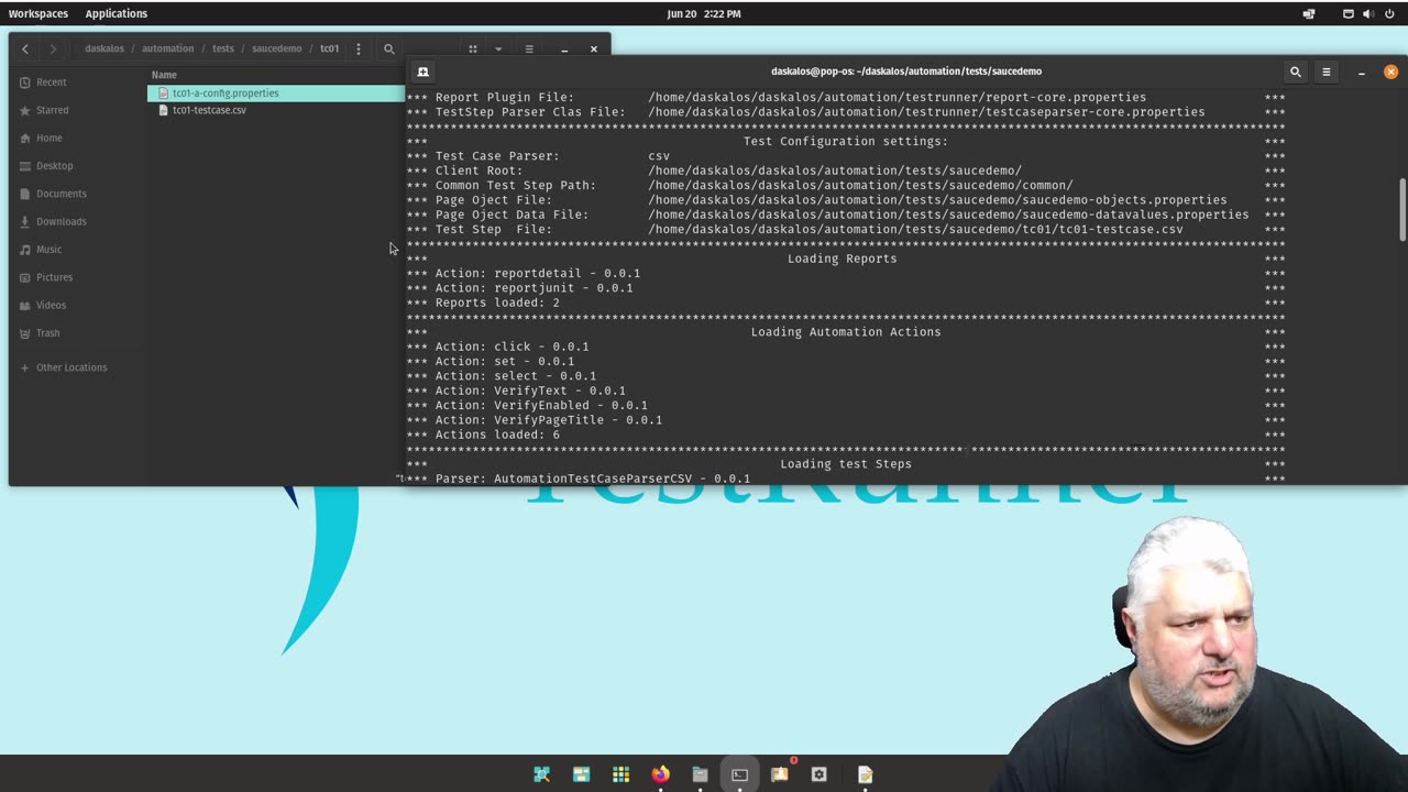 DASKALOS TestRunner - Creating a test