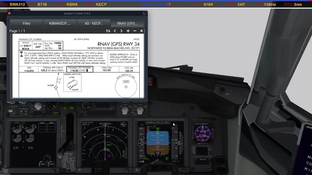 Landing in Panama City (KECP)