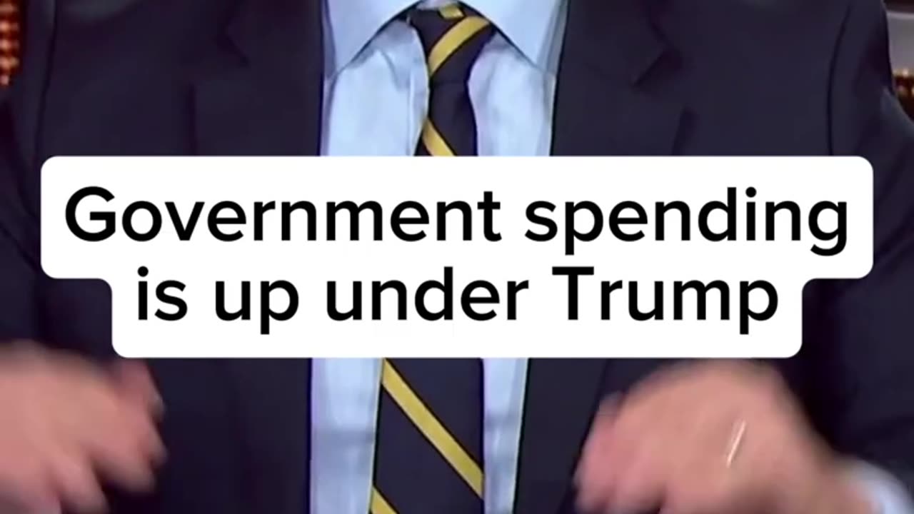 Government spending is up under Trump