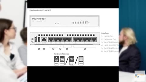 FortiGate-60F Firewall Appliance - 10 Gigabit Ethernet RJ45 Ports, Includes DMZ,