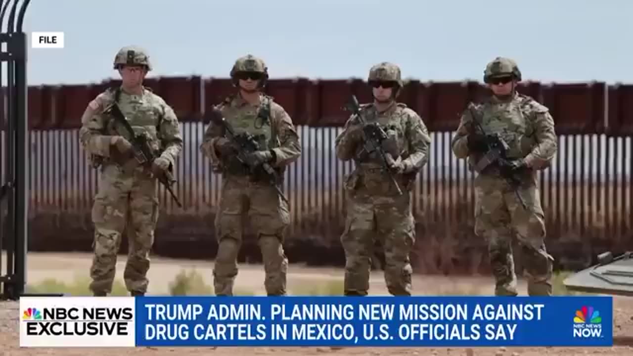 🚨 Trump admin. planning to send troops into Mexico to target drug cartels, per NBC News