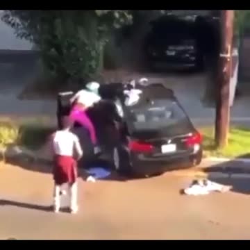 Sheboon tries to light her boyfriends car on fire,she used a little too much accelerant BOOM