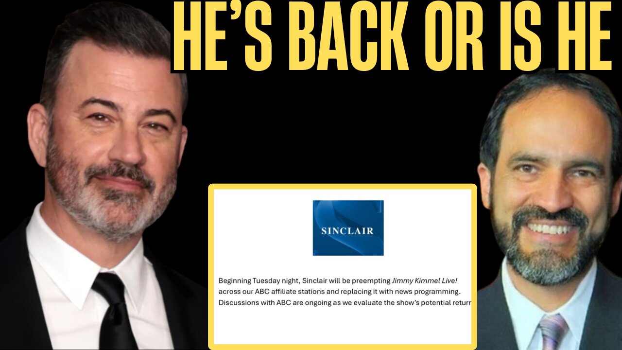 Sinclair REFUSES to Air Jimmy Kimmel as ABC Buckles to Hollywood Pressure