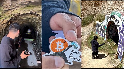 Slapping Bitcoin Stickers Underground