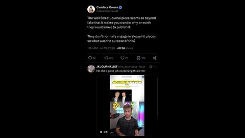 Candace ~ The Question of the WSJ Letter beyond fake!?