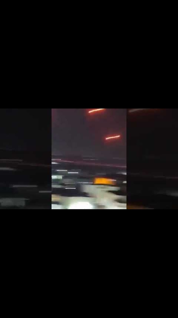 Iranian missiles targeting the Nevatim airbase in the Negev Desert