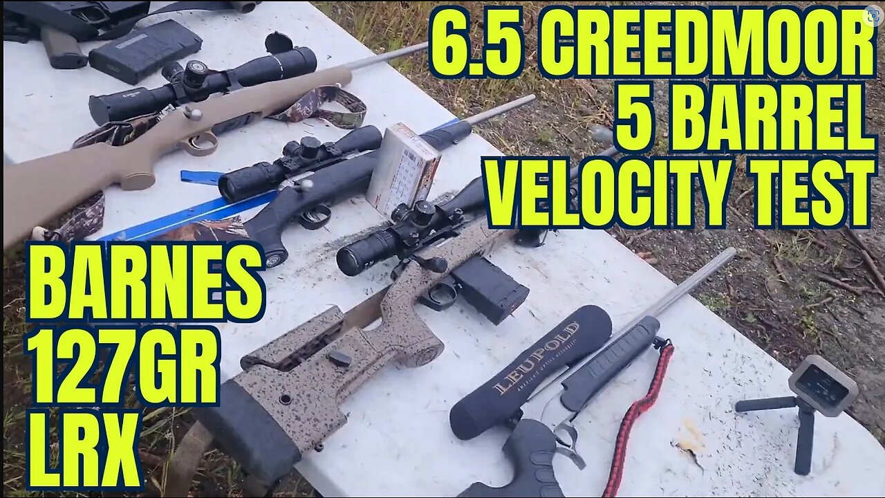 6.5 Creedmoor Barnes 127gr 5 Barrel Lengths Test