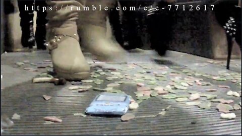 Peoble are crushing and trampling candys when leaving the underground