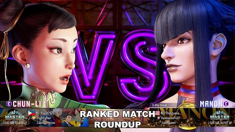 Kuya Kalbo SF6 Ranked Match Roundup. Chun Li Master Rank [Hori Fight Stick]
