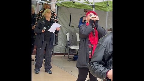 Dems Opened Their Protest In Xenia, Ohio By Doing A Land Acknowledgment & Blowing Into A Conch Shell