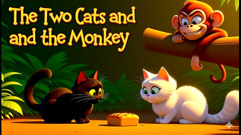 (The Two Cats and the Monkey) | Kids entertainment story