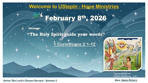 The Holy Spirit guide your words - 1 Corinthians 2:1-12