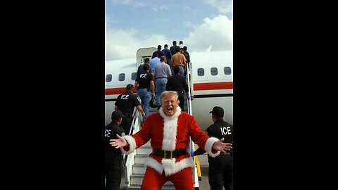 Donald Trump as Santa.