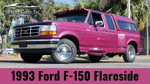 Low Mile 1993 Ford F-150 XLT SuperCab • Rare Iris Poly • 5.0 V8 • Auto • Clean Carfax!