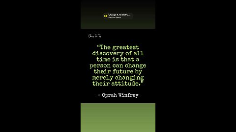 Change your mindset, change your life