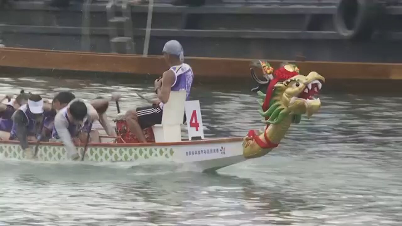 Dragon boats thunder through Hong Kong waters to mark ancient Chinese festival