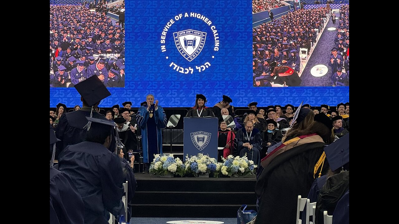 Elise at Yeshiva University's 2025 Commencement Ceremony