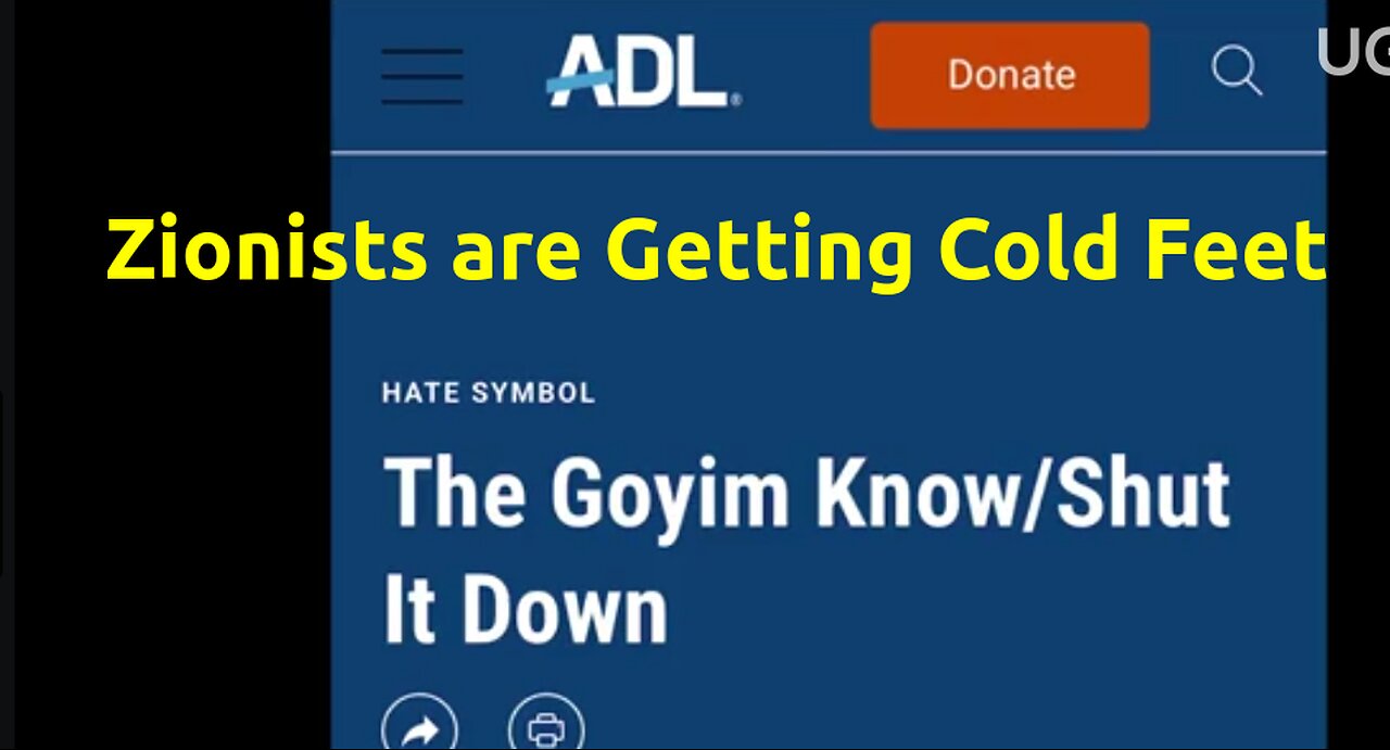 Talmudic Masonic Zionists Are Showing Their Cold Feet