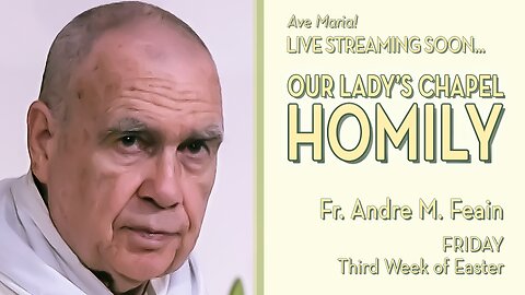 Friday of the Third Week of Easter - May 9, 2025 - OLC HOMILY