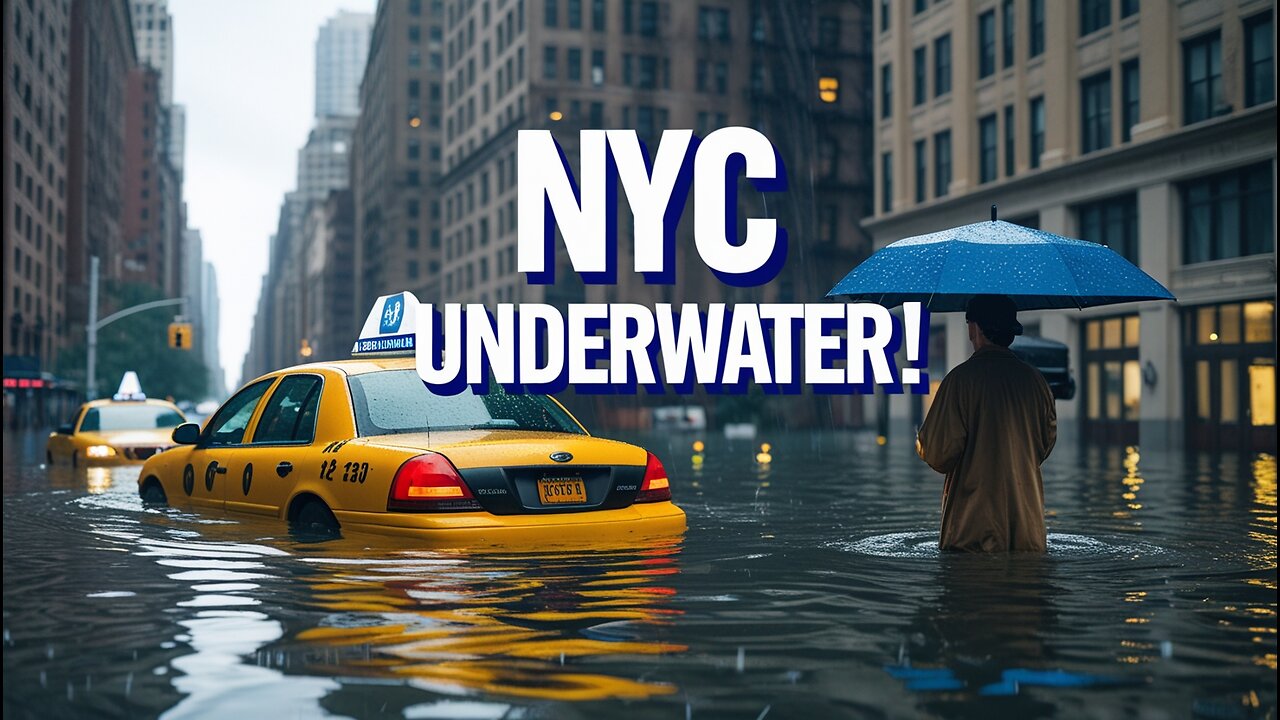 New York City in Heavy Rain - Times Square Looks UNRECOGNIZABLE! (4K Walk)