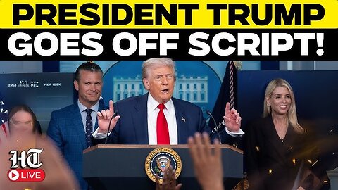 Trump Latest News Live | Donald Trump Makes Chilling 'War' Announcement | Trump Speech |White House