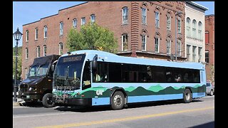 CCTA Bus Gillig bus of Chittenden County Transit in Montpelier, Vermont.