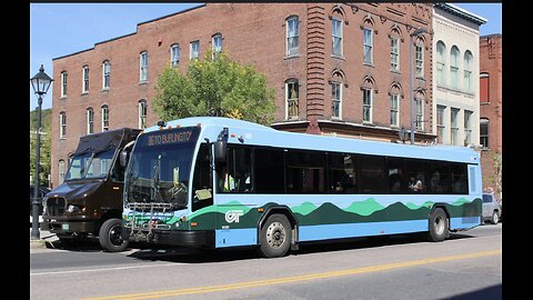 CCTA Bus Gillig bus of Chittenden County Transit in Montpelier, Vermont.