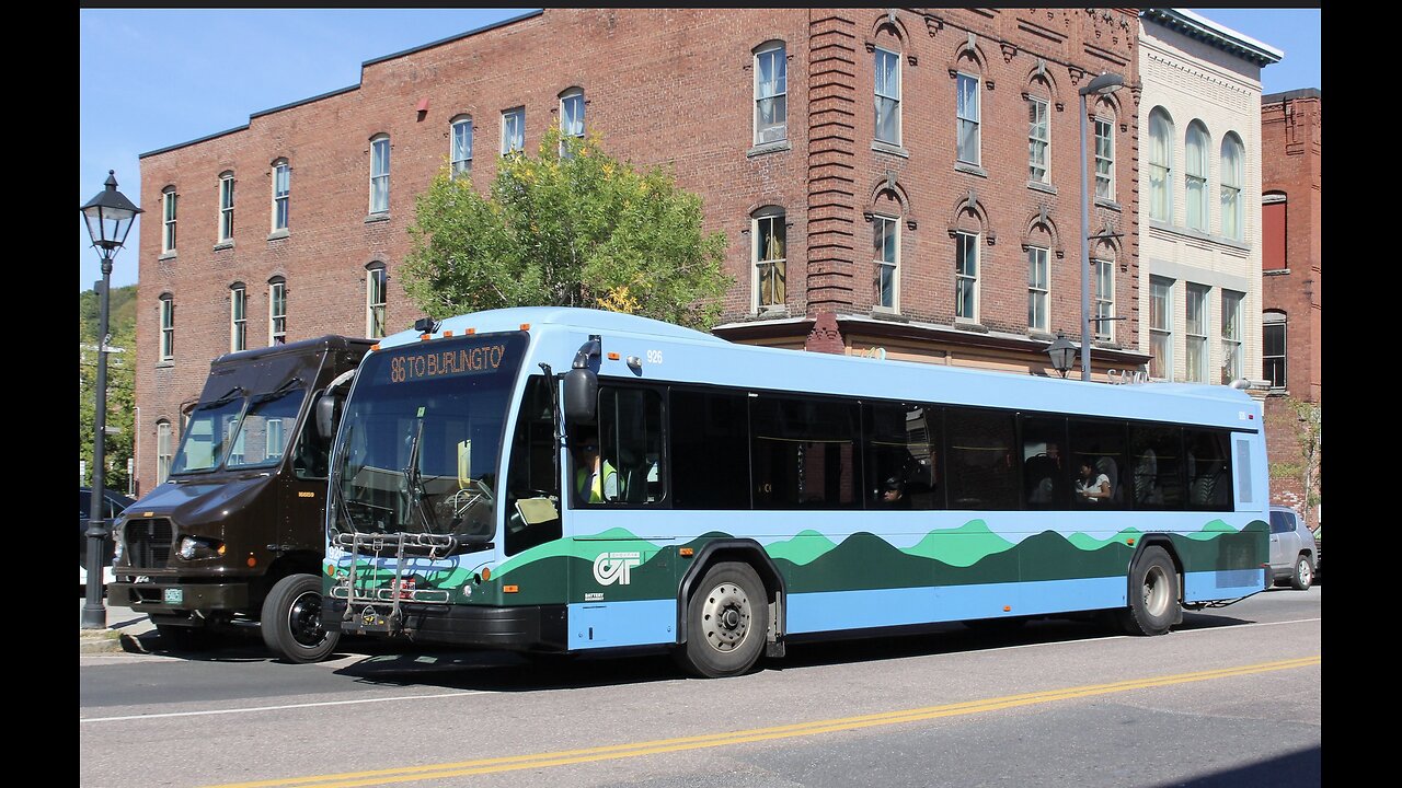 CCTA Bus Gillig bus of Chittenden County Transit in Montpelier, Vermont.