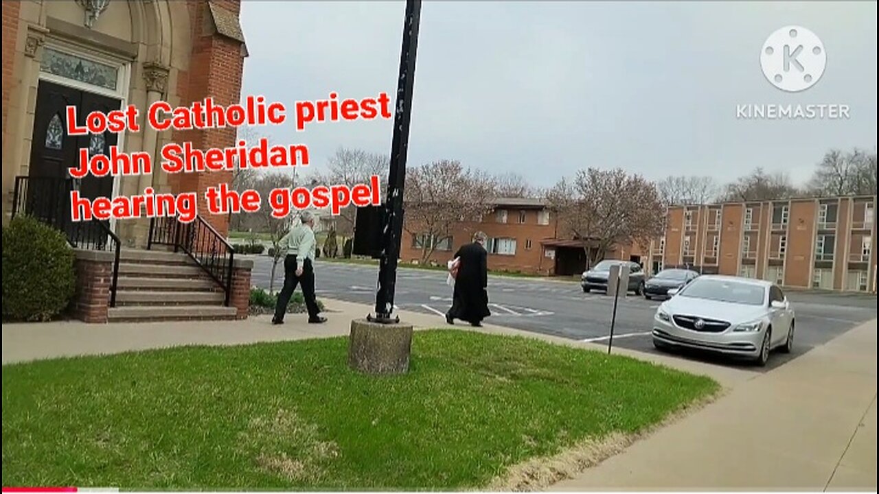 Lost Catholic priest John Sheridan getting the word of God preached to him