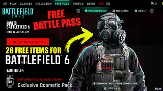 28 Exclusive FREE ITEMS for BATTLEFIELD 6 in FREE BATTLE PASS for BF 2042 🔥