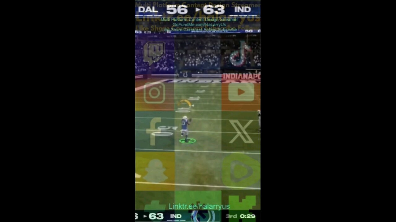 1 Play TD IND 70 vs DAL 56 #AllMadden #Madden25 #NFLmadden #madden