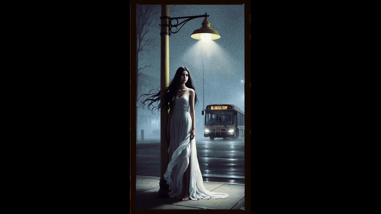She Waits at the Bus Stop