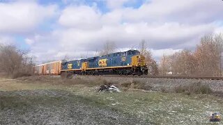 CSX Trains from Sterling, Ohio November 30, 2024