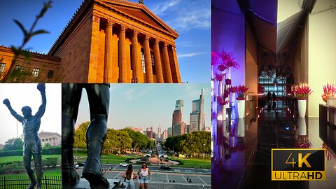 Philly nighttime walking vlog (4k 60fps)