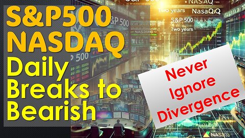 S&P500 & NASDAQ Daily Breaks to Bearish