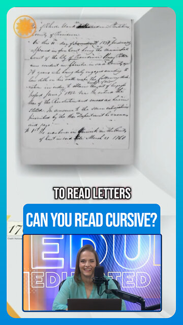 Can You Read Cursive Writing?