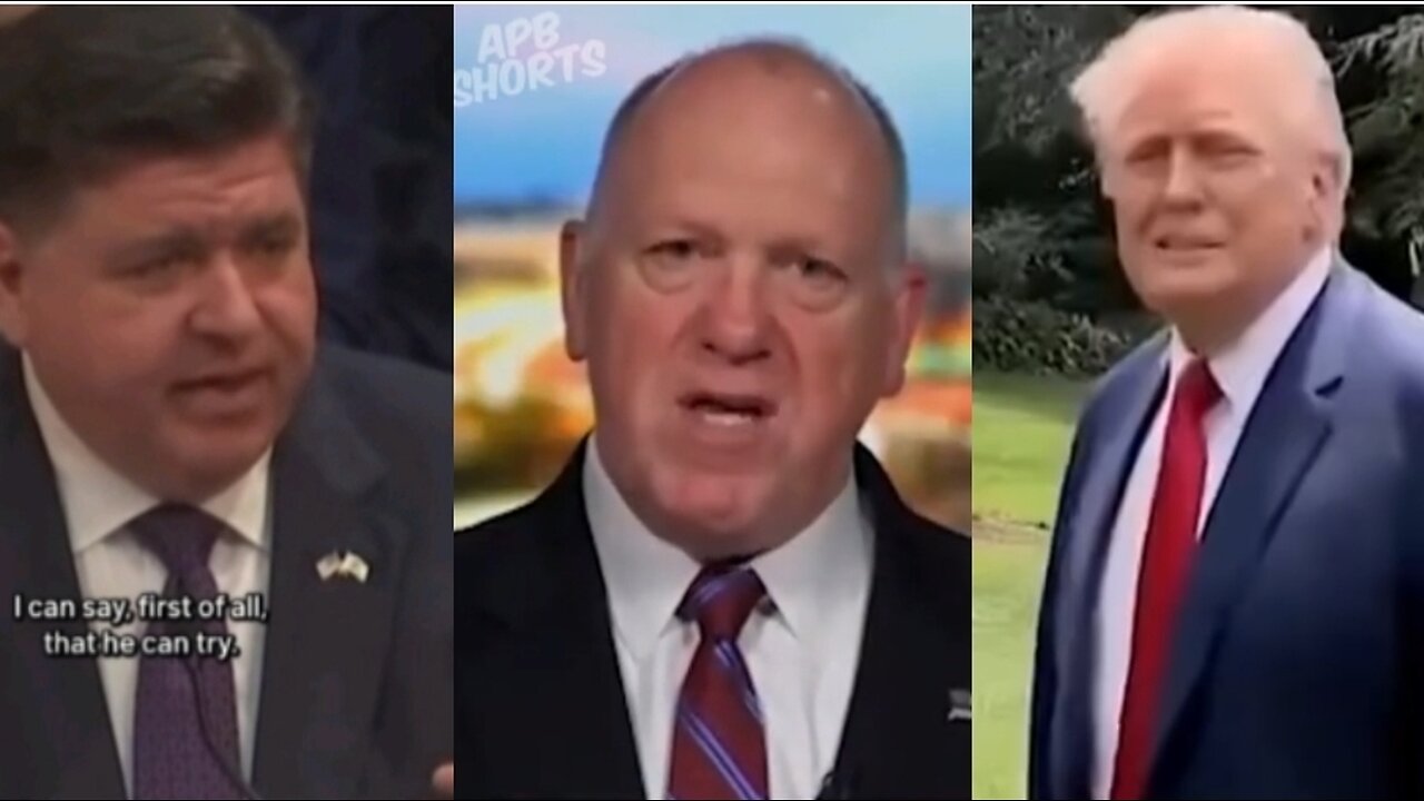 IMAGINE Getting in "The Way" of Tom Homan; Gov Pritzker "I can say, '1ST of ALL', He CAN TRY!" Oew