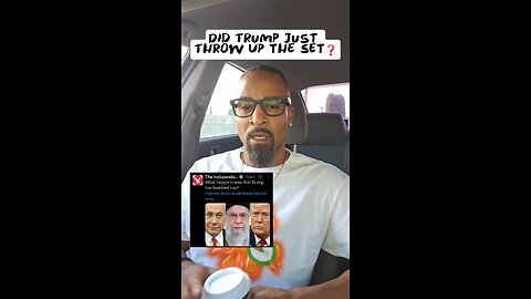Did Trump Just Throw Up the Set❓❓❓