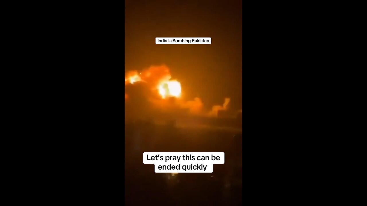 India begins its bombing of Pakistan…