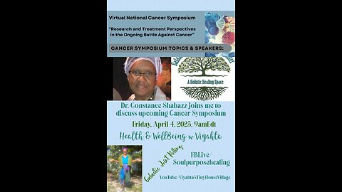 Upcoming VIRTUAL NATIONAL CANCER SYMPOSIUM APRIL 5, 2025