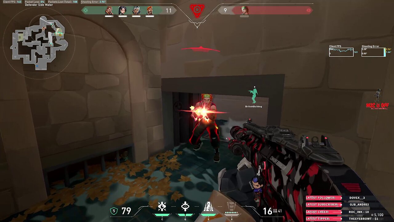 4 enemies hunted and eliminated for a win in Valorant