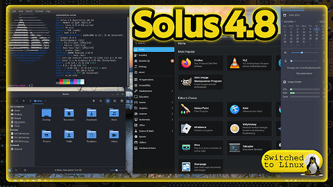 Solus 4.8 Changes and Quick Look