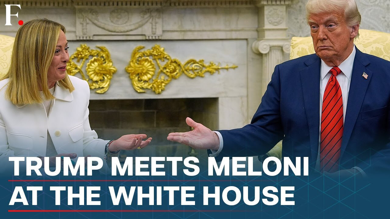 Italy's Meloni Meets Donald Trump, Duo Discuss Trade, Tariffs, Ukraine and NATO _ N18G