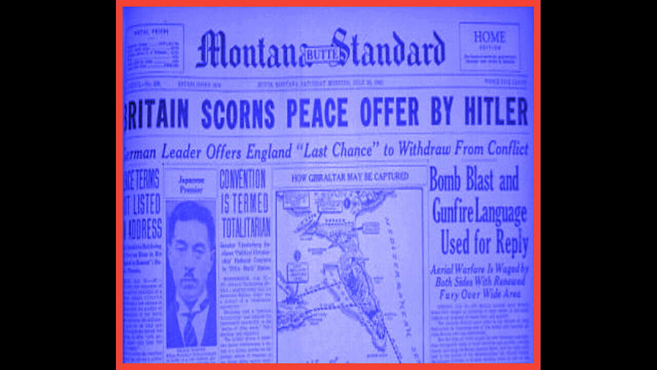 Adolf Hitler's Struggles For Peace.