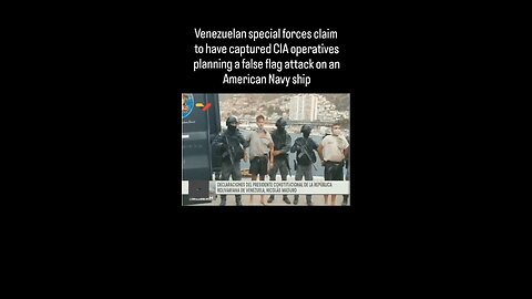 🚨 BREAKING: Venezuela claims its special forces have arrested CIA-linked mercenaries