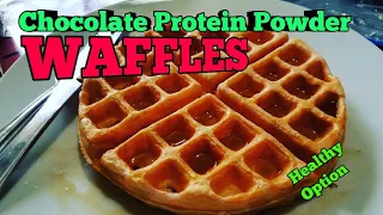 Chocolate Protein Powder Waffles - Healthy Option