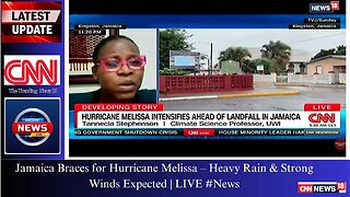 Jamaica Braces for Hurricane Melissa – Heavy Rain & Strong Winds Expected | LIVE #News