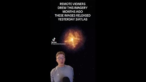Remote Viewers Drew This Image Months Ago Of The New 3iAtlas Pics Shown Yesterday✨