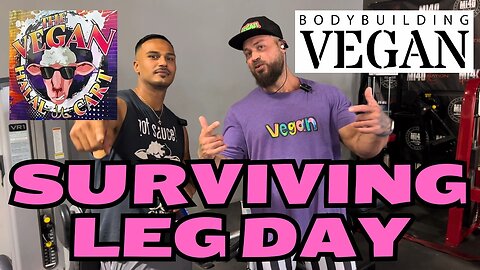 Nick Alami of Vegan International Co. VS John Thomas THEBODYBUILDINGVEGAN - Leg Day Mi40 Gym Tampa